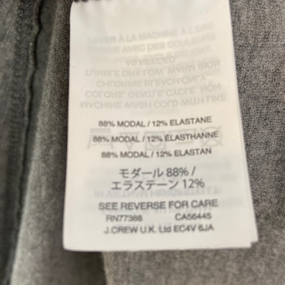 J.Crew Heather Gray Jersey Mock Neck Swing Dress with Side Pockets Size S - Picture 6 of 8